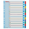 ESSELTE Regiszter, laminált karton, A4 Maxi, 1-12, újraírható, ESSELTE