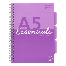 ESSELTE Spirálfüzet, A5, vonalas, 100 lap, PUKKA PAD "Unipad Essentials Project Book", vegyes füzet