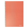 ESSELTE Spirálfüzet ESSELTE Colour Breeze A5 vonalas korall