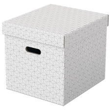 ESSELTE Tárolódoboz, kocka alakú, ESSELTE "Home", fehér, 3db/cs bútor