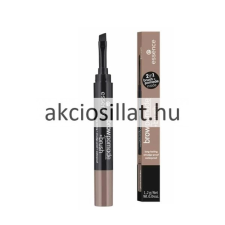 Essence Brow Pomade + Brush Szemöldökformázó Ecsettel 02 Ash Blonde szemöldökceruza