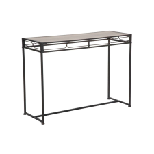  ESSENTIAL TRIS fekete és bézs vas konzolasztal bútor