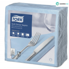 Essity GmbH szalvéta Soft Dinner 3r., 39X39, VILÁGOSKÉK, 100db/csg, 12csg/# higiéniai papíráru