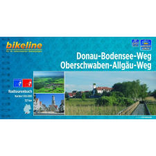 Esterbauer Verlag Donau-Bodensee-Radweg kerékpáros atlasz Esterbauer 1:50 000 Duna kerékpáros térkép térkép