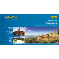 Esterbauer Verlag Toszkána kerékpáros atlasz Esterbauer 1:75 000 Toszkána kerékpáros térkép térkép