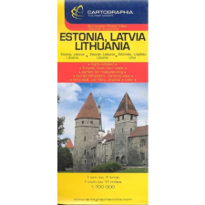 Észtország, Lettország, Litvánia térkép (1:700 000) /Európai autótérképek utazás