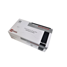 ETB Disposable Fekete nitril kesztyű S 100db fodrászkellék