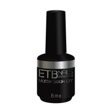 ETB nails Matte Leáztató Tömítőlakk Bársonyos Felületért 15ml fényzselé