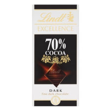 Étcsokoládé táblás LINDT Excellence 70%-os kakaótartalom 100g csokoládé és édesség