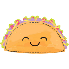 Étel Taco Fólia lufi 83 cm party kellék