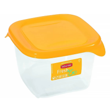  Ételtartó doboz CURVER Fresh&amp;Go szögletes műanyag 0,45L sárga uzsonnás doboz