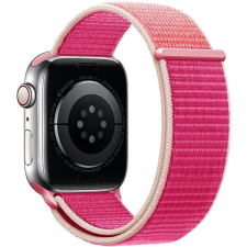 Eternico Airy Apple Watch 38mm / 40mm / 41mm - Silk Pink and Gold edge okosóra kellék