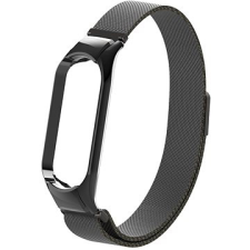 Eternico Mi Band 5 Milanese Loop fekete okosóra kellék