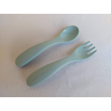  Etető evőeszköz, bébi kanál és villa, Halványkék- Tupperware konyhai eszköz