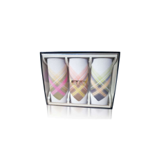 ETEX L55-8  Női textilzsebkendő 3db, díszdobozban