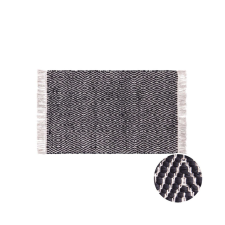 ETHNO LODGE szőnyeg rombusz, natúr-fekete 60 x 90cm lakástextília