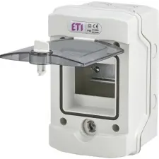 ETI 001101060 ECH-4G, kültéri műanyag szekrény, 4 modul, IP65 villanyszerelés