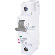 ETI 002111522 ETIMAT6 B63A 1p 6 kA kismegszakító, 1 modul villanyszerelés