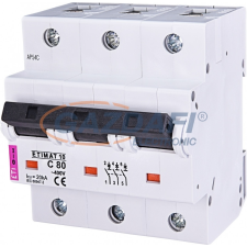 ETI 002135731 ETIMAT10 C80A 3p 10kA kismegszakító, 4,5 modul villanyszerelés