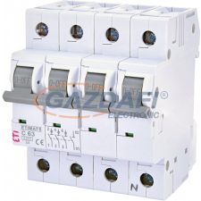 ETI 002146522 ETIMAT6 C63A 3p+N 6kA kismegszakító, 4 modul villanyszerelés