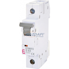 ETI 002161522 ETIMAT6 D63A 1p 6kA kismegszakító, 1 modul villanyszerelés