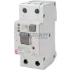 ETI 002172414 KZS-2M 2p EDI A C15A 30mA áram-védőkapcsolós kismegszakító LED-es állapotjelzővel