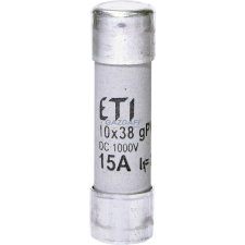 ETI 002625080 CH10x38 gPV 15A/1000V DC hengeres biztosító napelemekhez villanyszerelés