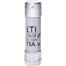 ETI 002625080 CH10x38 gPV 15A/1000V DC hengeres biztosító napelemekhez villanyszerelés