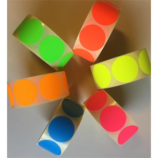 . Etikett, 38 mm kör, 1000 etikett/tekercs, zöld etikett