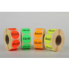  . Etikett, 38 mm kör, "AKCIÓ" felirattal, 1000 etikett/tekercs, zöld
