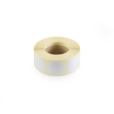 Etikett címke, 30mm, körcímke tekercses 1000 db/tekercs fehér etikett