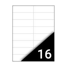 Etikett FORTUNA 105x37mm univerzális 1600 címke/doboz 100 ív/doboz etikett