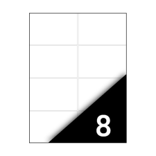  Etikett FORTUNA 105x74mm univerzális 8 címke/ív 1 ív etikett