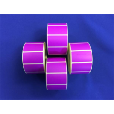 . Etikett, thermo, 25x45 mm, 1000 etikett/tekercs, lila etikett