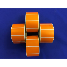 Etikett, thermo, 25x45 mm, 1000 etikett/tekercs, narancs etikett