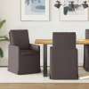  Étkező Székek 2 pcs sötétbarna 57 x 67 x 98 cm szövet