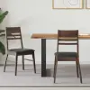  Étkező Székek 2 pcs Világos Barna 43 x 54 x 89 cm Tömör Gumi Fa