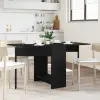  Étkezőasztal 138 x 70 x 73,5 cm Szerelt Fa Fekete Tölgy