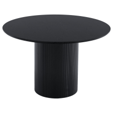  Étkezőasztal, fekete, átmérő 120 cm, MAHIR TYP 2 bútor