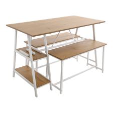  Étkezőgarnitúra 1+2, tölgy/fehér, ZAFAR bútor