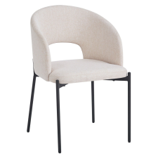  Étkezőszék, bézs/fekete, LONKA bútor