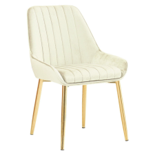  Étkezőszék, bézs Velvet anyag/gold króm-arany, PERLIA bútor