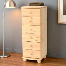 Etsberger Anikó 6 fiókos keskeny fenyő komód bútor