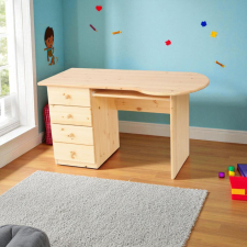 Etsberger Claudia 4 fiókos fenyő computerasztal / számítógépasztal íróasztal