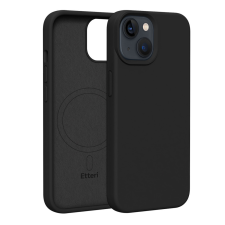 Etteri Silicone MagSafe-kompatibilis tok iPhone 14 - fekete tok és táska