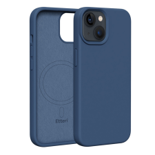 Etteri Silicone MagSafe-kompatibilis tok iPhone 14 - sötétkék tok és táska