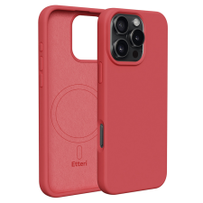 Etteri Silicone MagSafe-kompatibilis tok iPhone 16 Pro - málnapiros tok és táska