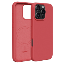Etteri Silicone MagSafe-kompatibilis tok iPhone 16 Pro Max - málnapiros tok és táska