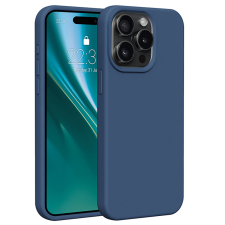 Etteri Silicone tok iPhone 15 Pro Max - sötétkék tok és táska