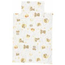 EU Bébi ágyneműhuzat garnitúra 70x90 cm, 30x40 cm - Fehér színű, őzikés babaágynemű, babapléd